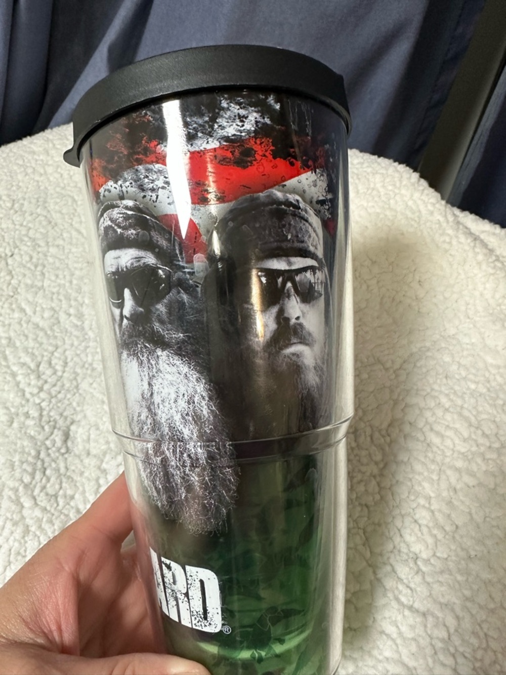 Duck Dynasty 24 oz Tervis Fear The Beard Travel Tumbler - Patriotic Graphic - Picture 4 of 6